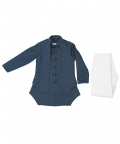 Navy Blue Colour Achkan Set