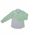 Dress Shirt With Colour Blocking In Pastels