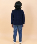 Navy Blue Corduroy Blazer