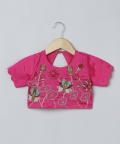 Lotus Hand Pearl And Beads Banglore Three Tired Skirt & Top