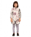 Multicolor sherwani with kurta set