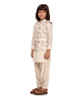 Ivory pathani kurta set