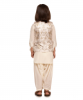 Ivory pathani kurta set
