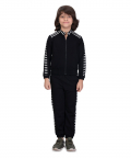 Black Striped Jacket With Jogger Pants