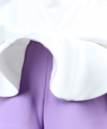 Two Color Jumpsuit With Flared Bottom