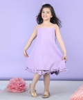 A Line Dress Embllished With Bow All Over The Flair