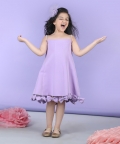 A Line Dress Embllished With Bow All Over The Flair
