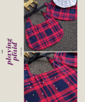 Playing Plaid Baby Girl Bib Set Of 2