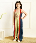 Sweat Heart Sleeve Less Solid Full Length Jumpsuit