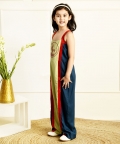 Sweat Heart Sleeve Less Solid Full Length Jumpsuit