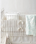 Green Lace Baby Blanket