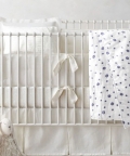 The Baby Atelier 100% Organic Purple Dot Baby Quilt
