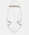 100% Organic Lion Print Organic Hooded Towel Set