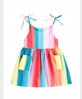 Organic Sleeveless Nightdress - Rainbow 