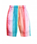 Full Sleeved Collared Pajama Set - Rainbow