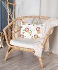100% Organic Baby Pillow Cover With Fillers Lion Print