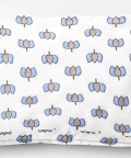 100% Organic Baby Pillow Cover With Fillers Lotus Print