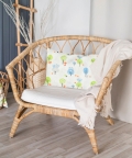 100% Organic Baby Pillow Cover With Fillers Birdie Print
