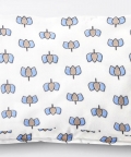 100% Organic Baby Pillow Cover Without Fillers Lotus Print