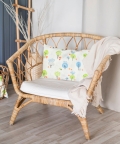 100% Organic Baby Pillow Cover Without Fillers Birdie Print