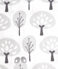 100% Organic Baby Pillow Cover Without Fillers Grey Tree