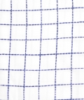 100% Organic Fitted Crib Sheet Navy Squares