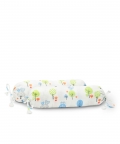 100% Organic Baby Bolster Cover Set & Fillers Birdie Print