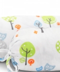 100% Organic Baby Bolster Cover Set & Fillers Birdie Print