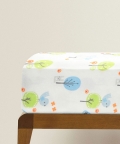 100% Organic Fitted Single Sheet Birdie