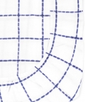 100% Organic Fitted Single Sheet Navy Squares