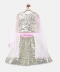 Sequins Lehenga Choli With Attached Duppatta