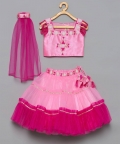 Pink Tribal Lehenga Set