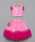 Pink Tribal Lehenga Set