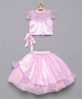 Pink & Purple Holographic Skirt Top