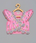 Pink Butterfly Lehenga Set 