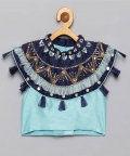 Blue Padmavati Style Lehenga Choli