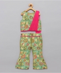 Brocade co-ord set with attached dupatta