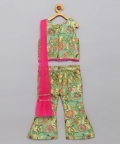 Brocade co-ord set with attached dupatta