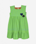Tree Hugger Reversible Neon Green And Tiny Flowers & Orange And Tiny Flowers