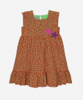 Tree Hugger Reversible Neon Green And Tiny Flowers & Orange And Tiny Flowers