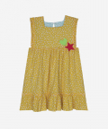 Tree Hugger Reversible Yellow And Tiny Flowers & Sea Green And Tiny Hearts