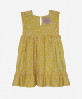 Tree Hugger Reversible Yellow And Tiny Flowers & Sea Green And Tiny Hearts