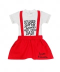 Personalized Girl SuspenderSkirt Set