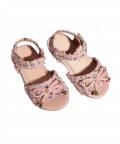 Pink Tweed Sandals 