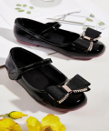 Black Shine Bow Bellies