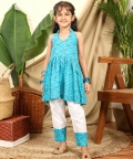 Zarkha Halter Neck Tunic & Pyjama Set