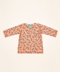 Salmon Zebra Style Shirt With Pants