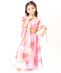 Pink Rose Organza Lehenga Set