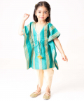 Green Kaftan With Tulip Pants