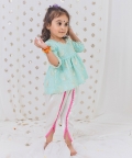 Mint Peplum With Tulip Pants
